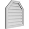 Ekena Millwork Octagonal Top Surface Mount PVC Gable Vent w/ 2"W x 1-1/2"P Brickmould Frame, 24"W x 24"H GVPOT24X2402SN - alternate 5